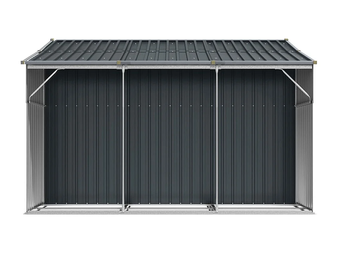 Abri de jardin anthracite 277x279x179 cm acier galvanisé