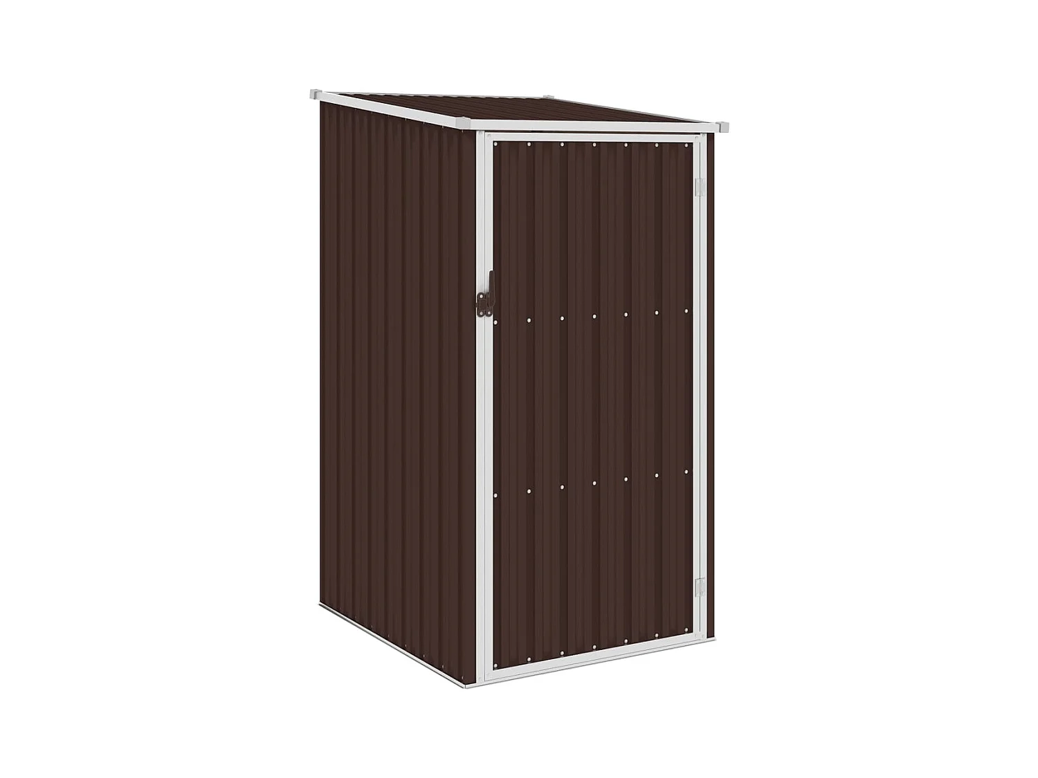 Gartenhäuschen Braun 87x98x159 cm Verzinkter Stahl