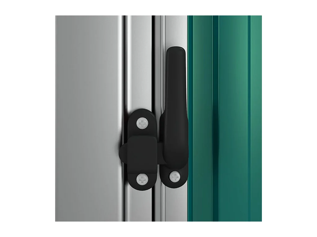 Caseta de jardín verde 118,5x97x209,5 cm Acero galvanizado