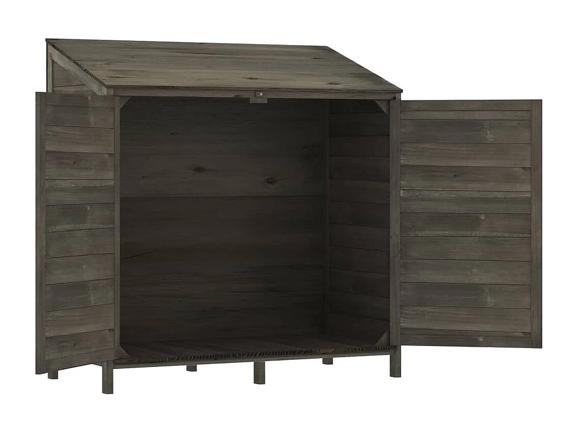 Remise de jardin Anthracite 102x52x112 cm Bois de sapin solide
