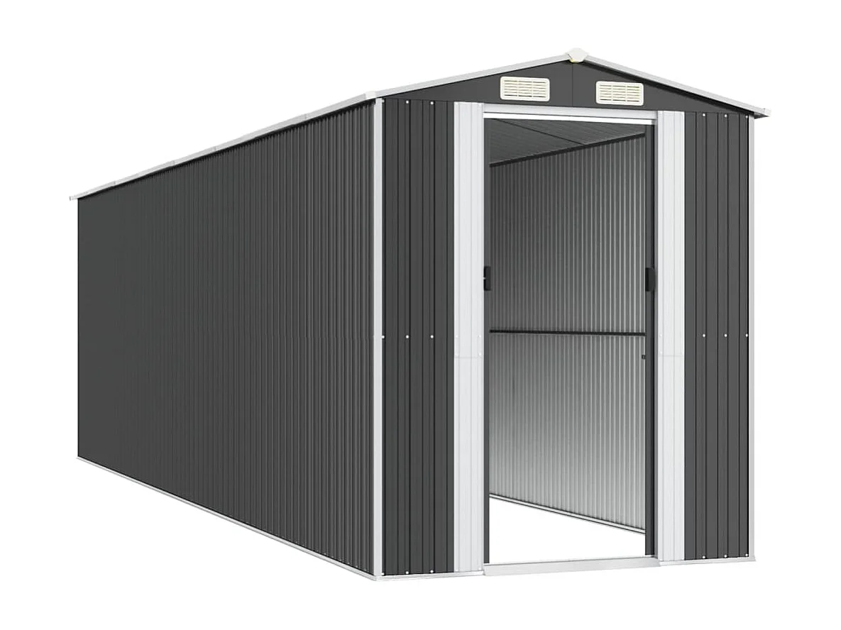 Abri de jardin Anthracite 192x689x223 cm Acier galvanisé