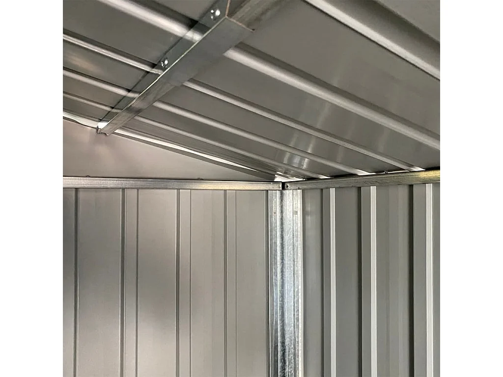 Galpão de jardim verde 191x810x198 cm aço galvanizado