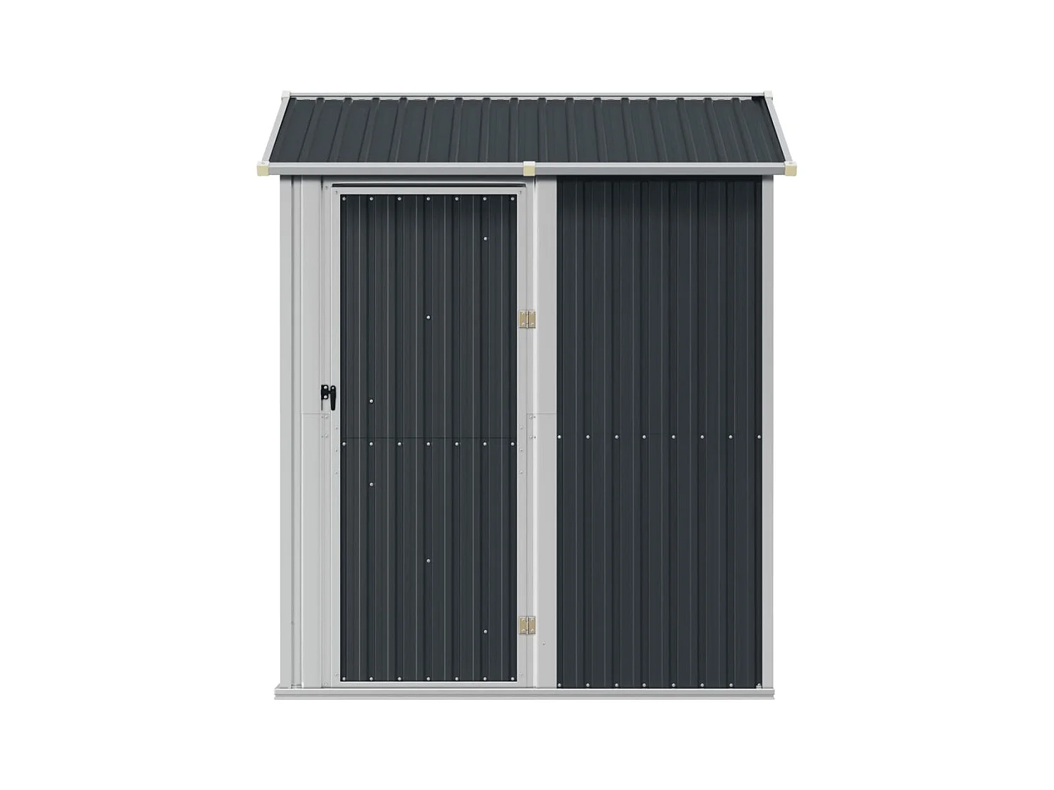 Tuinhuis antraciet 192x152,5x237 cm gegalvaniseerd staal