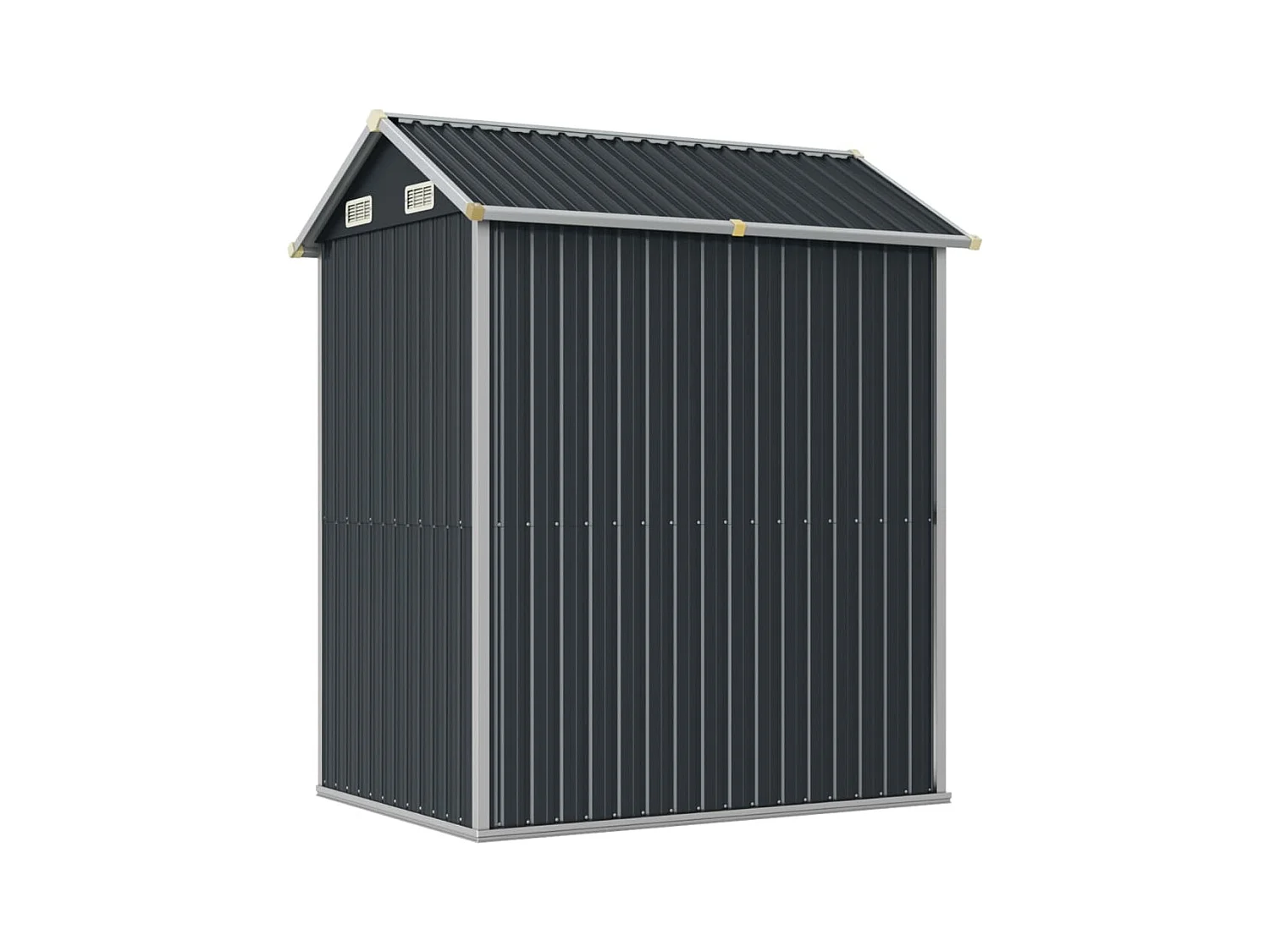 Tuinhuis antraciet 192x152,5x237 cm gegalvaniseerd staal