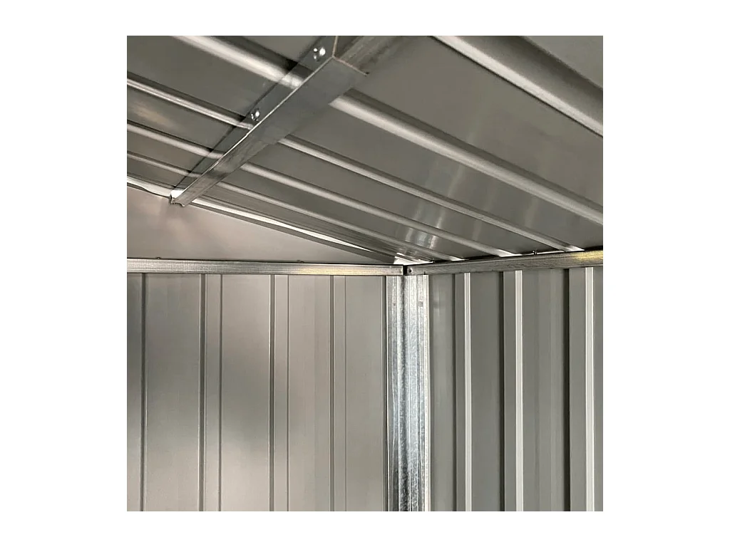 Tuinhuis antraciet 192x152,5x237 cm gegalvaniseerd staal