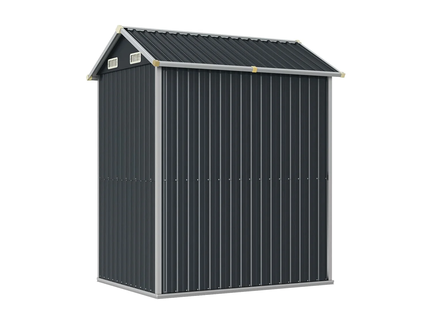 Abri de jardin anthracite 192x152,5x237 cm acier galvanisé