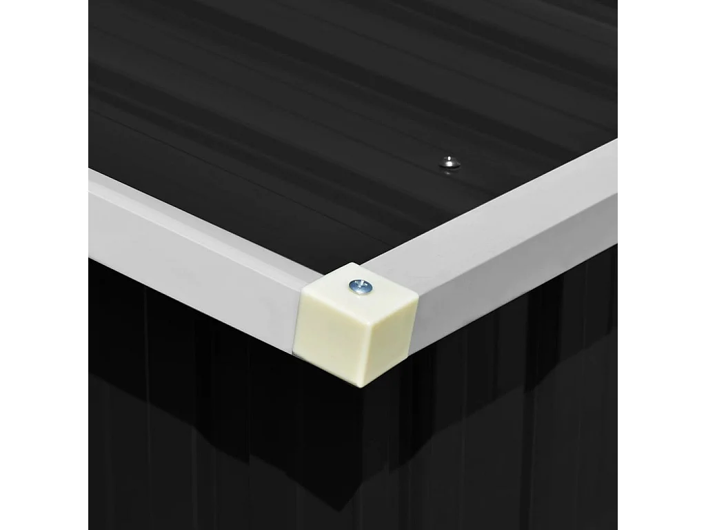 Tuinhuis Antraciet 257x779x181 cm Gegalvaniseerd staal