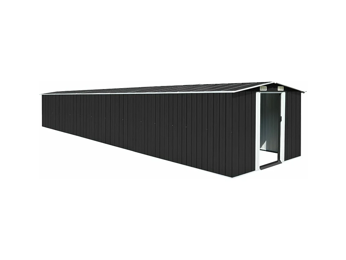 Abri de jardin Anthracite 257x779x181 cm Acier galvanisé