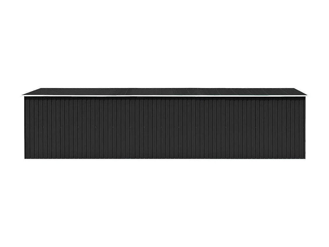 Abri de jardin Anthracite 257x779x181 cm Acier galvanisé