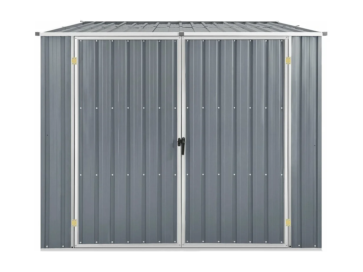 Casetta da giardino Grigio 195x198x159 cm Acciaio zincato