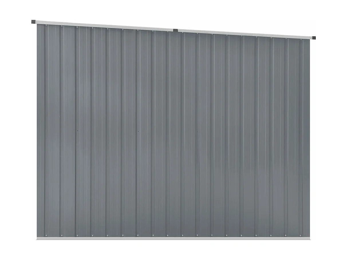 Casetta da giardino Grigio 195x198x159 cm Acciaio zincato