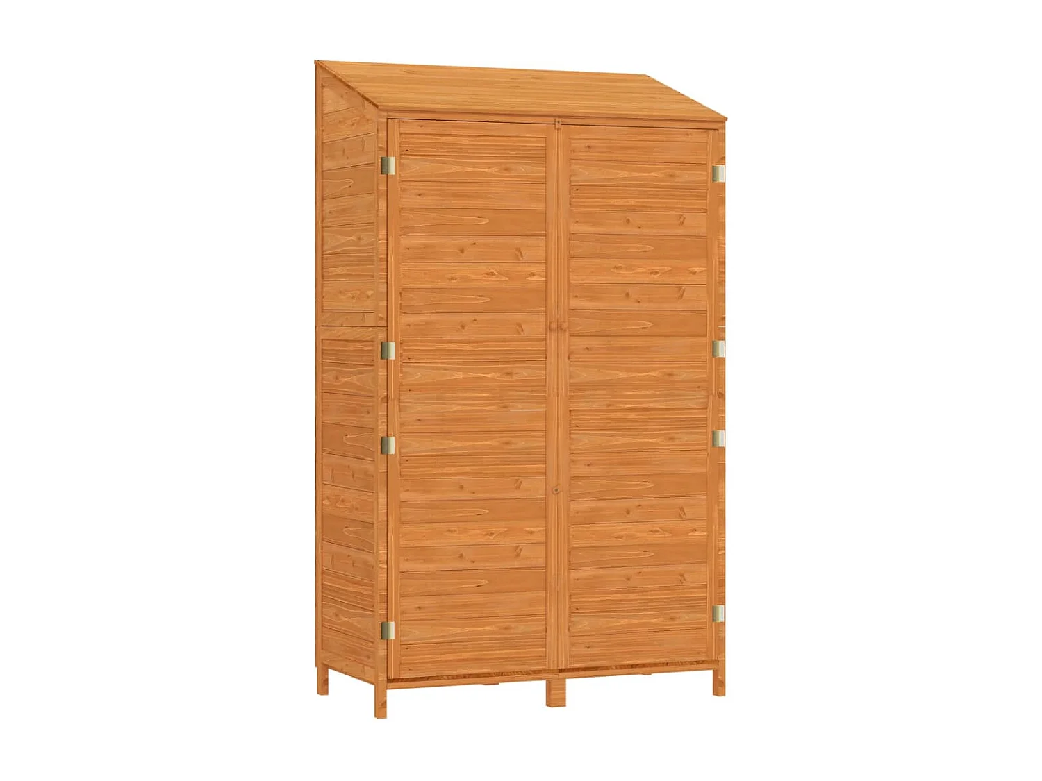 Casetta da giardino Marrone 102x52x174,5 cm Legno massello di abete