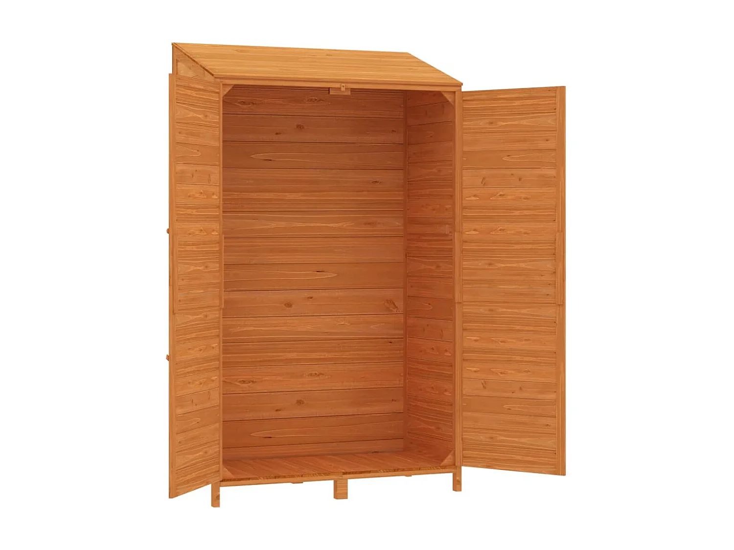 Casetta da giardino Marrone 102x52x174,5 cm Legno massello di abete