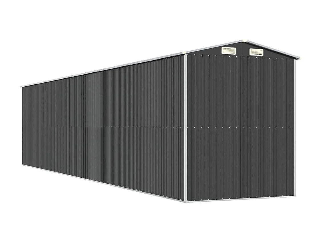 Casetta da giardino Antracite 192x938x223 cm Acciaio zincato