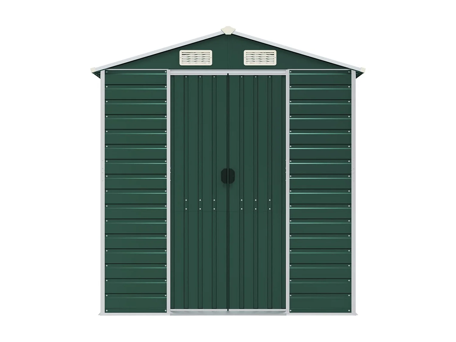 Galpão de jardim verde 191x980x198 cm aço galvanizado