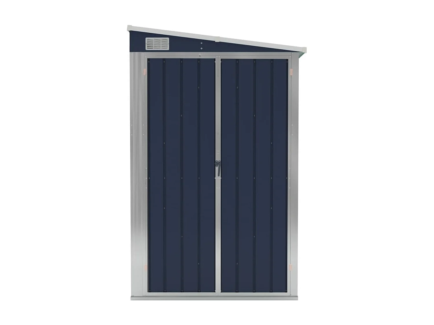 Casetta da giardino a parete Antracite 118x288x178 cm Acciaio