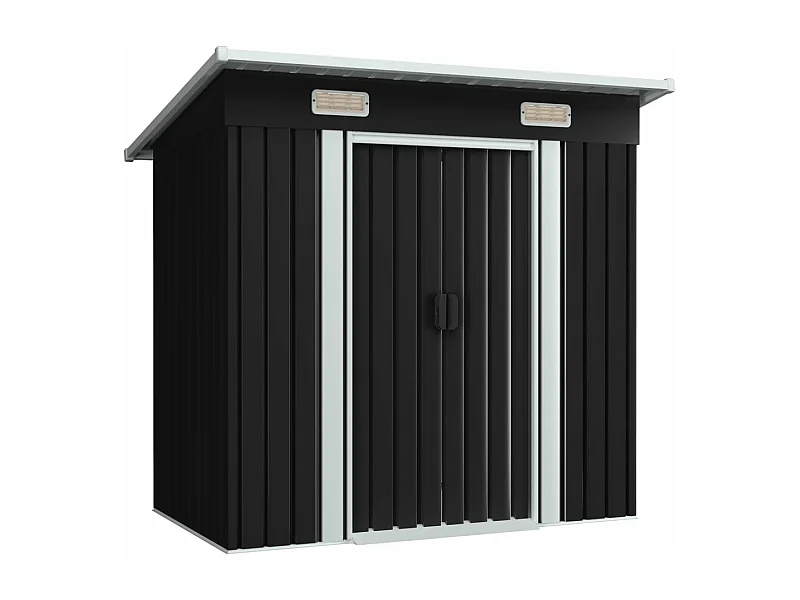 Capannone da giardino in acciaio antracite