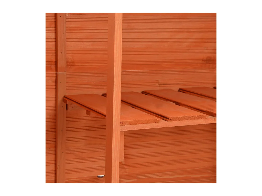 Abri de stockage de jardin 128x42x91 cm Bois