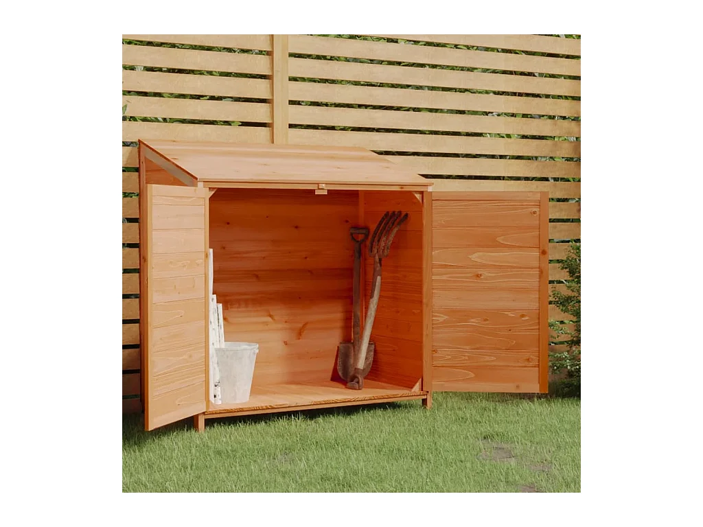 Remise de jardin Marron 102x52x112 cm Bois de sapin solide