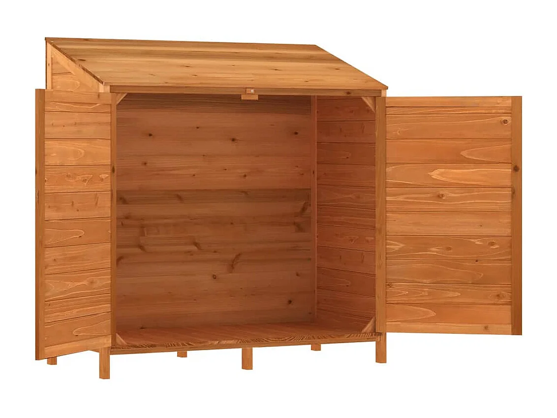 Remise de jardin Marron 102x52x112 cm Bois de sapin solide