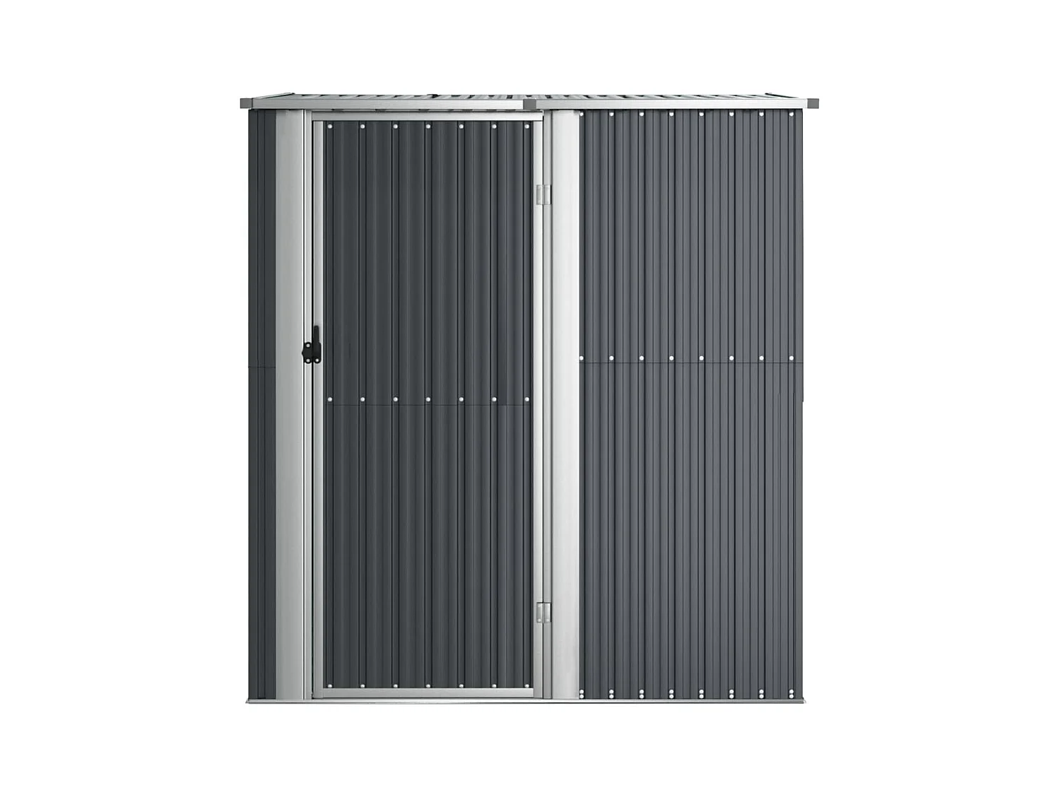 Casetta da giardino Antracite 180,5x97x209,5 cm Acciaio zincato