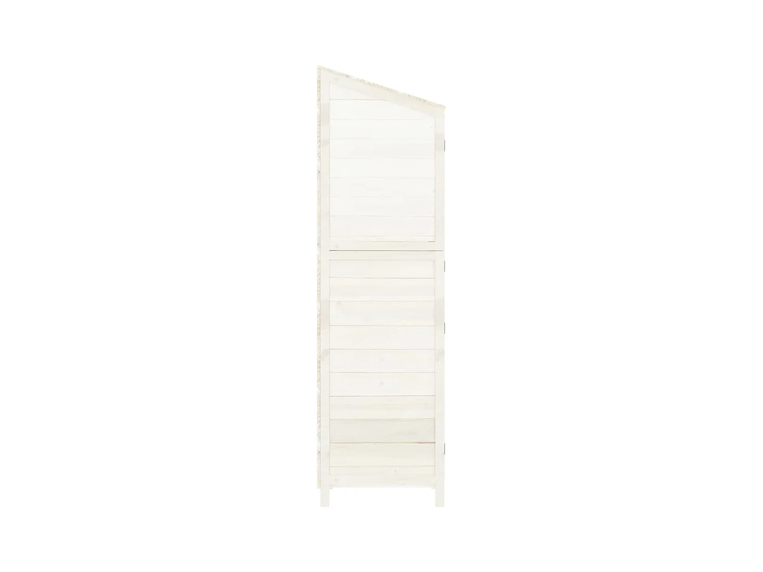 Remise de jardin Blanc 102x52x174,5 cm Bois de sapin solide
