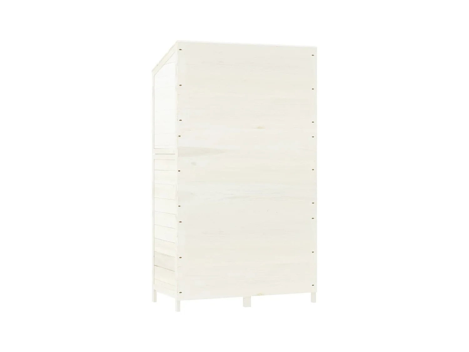 Remise de jardin Blanc 102x52x174,5 cm Bois de sapin solide