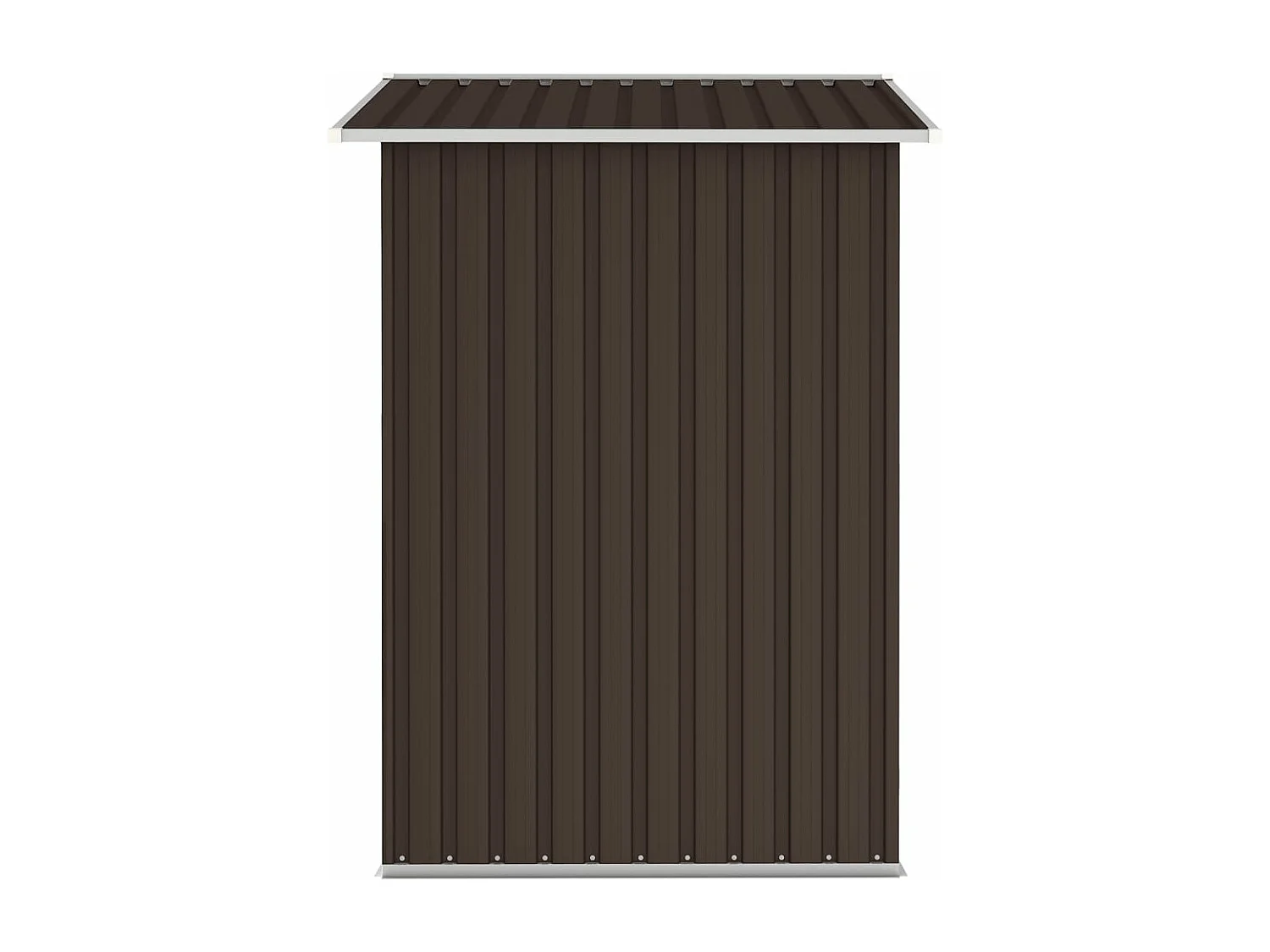 Galpão de jardim marrom 205x129x183 cm Aço galvanizado