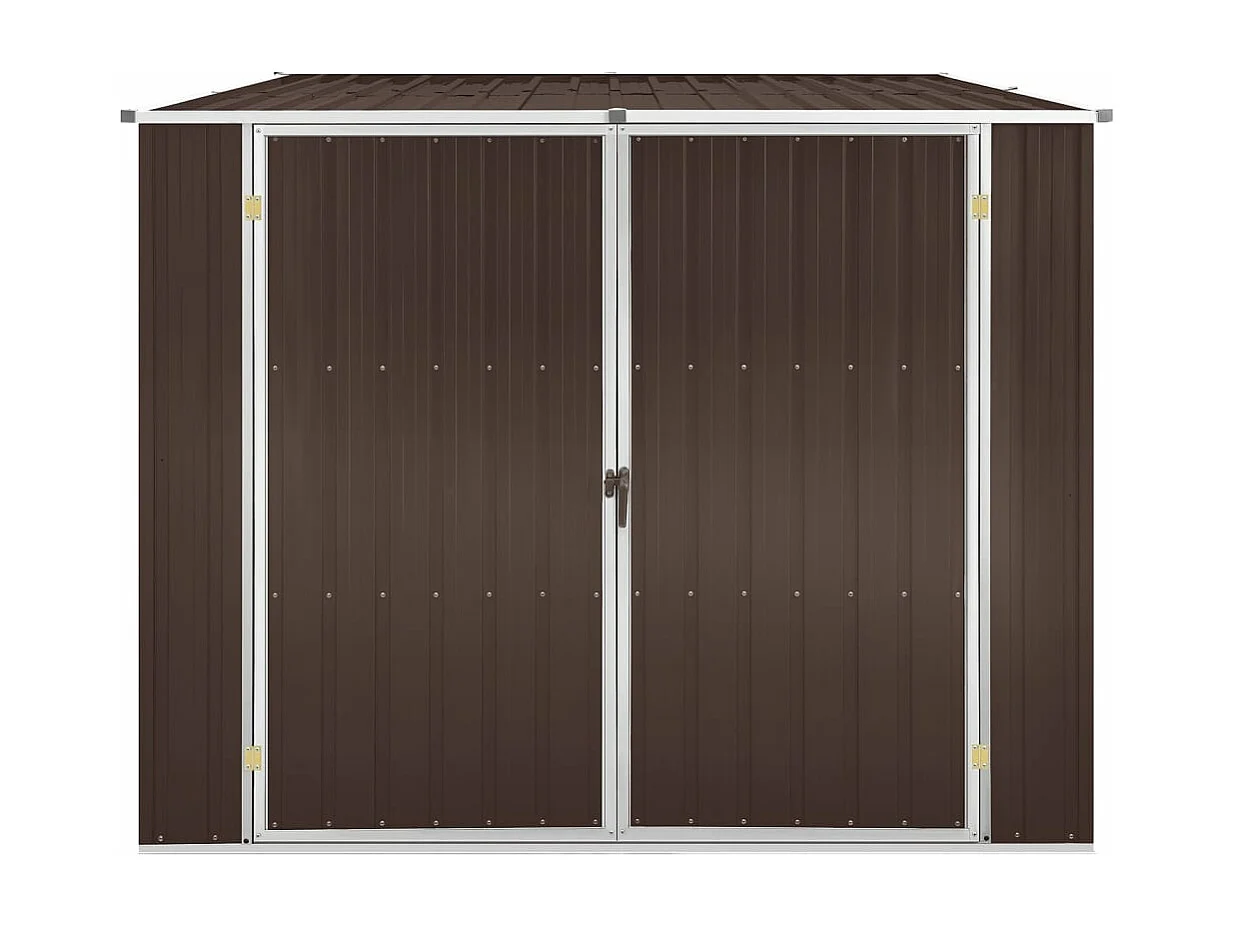 Abri de jardin Marrron 195x198x159 cm Acier galvanisé