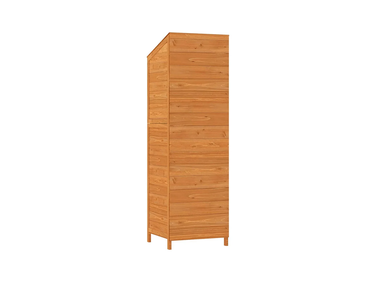 Remise de jardin Marron 55x52x174,5 cm Bois de sapin solide