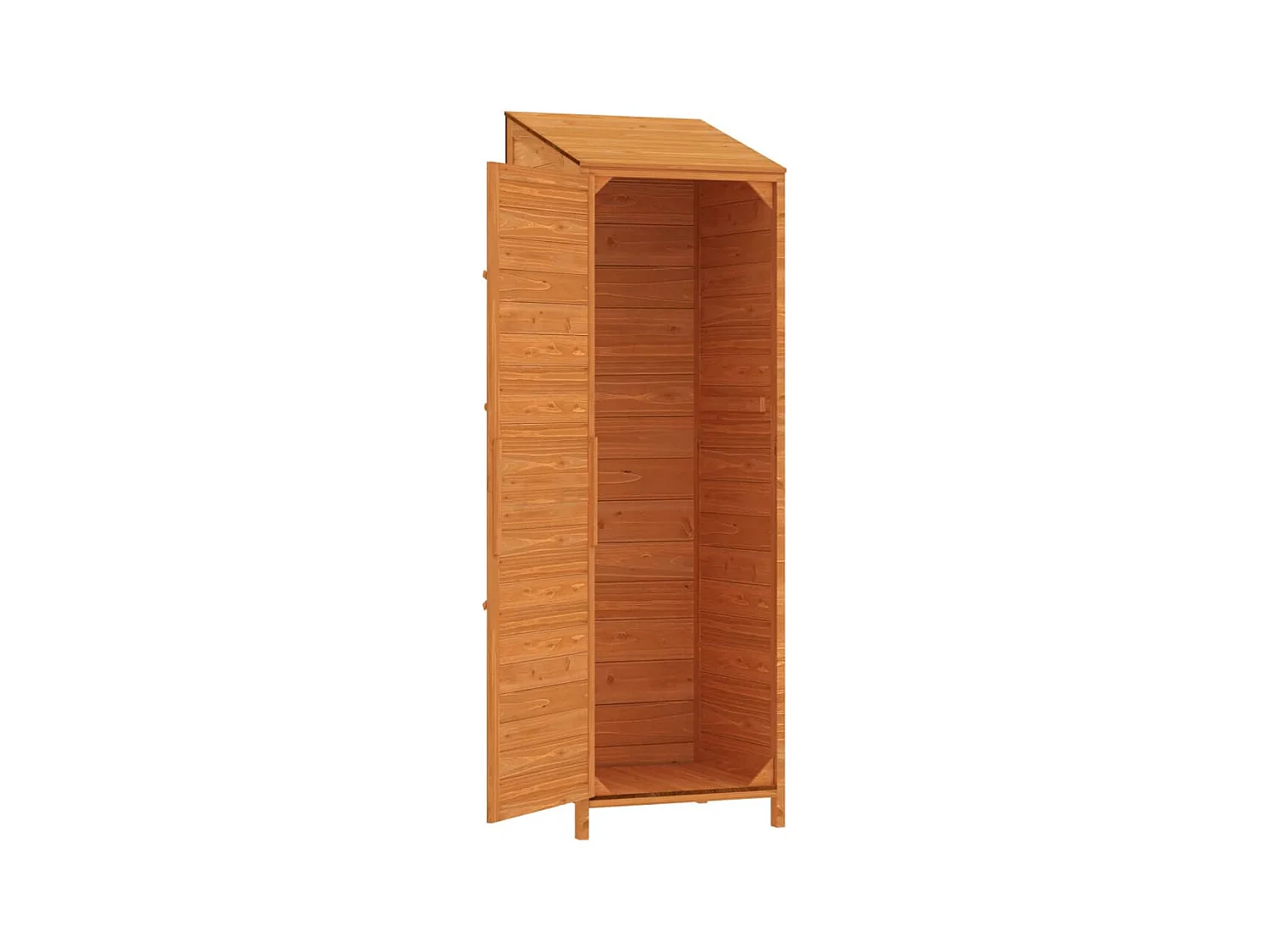 Remise de jardin Marron 55x52x174,5 cm Bois de sapin solide
