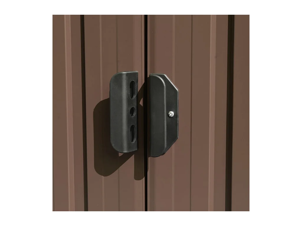 Abri de jardin Marron 257x990x181 cm Acier galvanisé