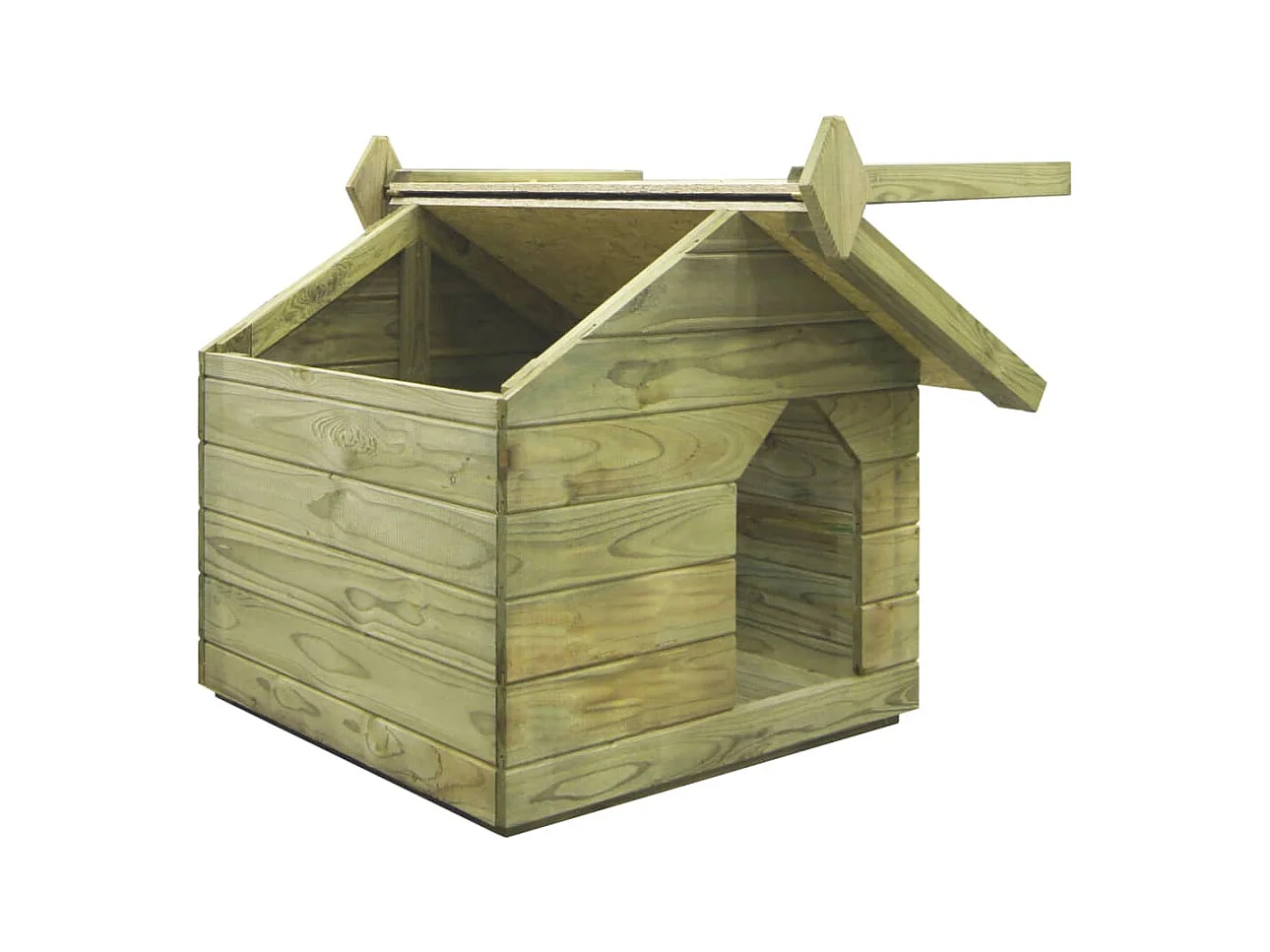 Niche de jardin avec toit ouvrant Bois de pin imprégné