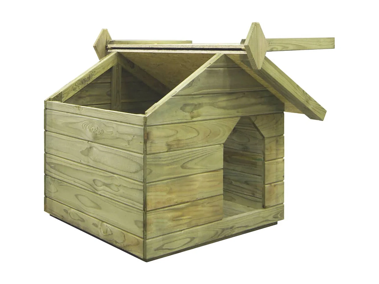 Niche de jardin avec toit ouvrant Bois de pin imprégné