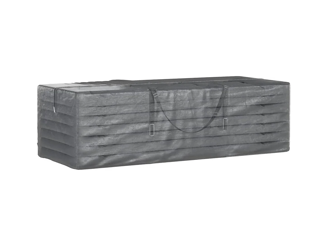 Gartenkissen-Aufbewahrungstaschen 2 Stk. schwarz