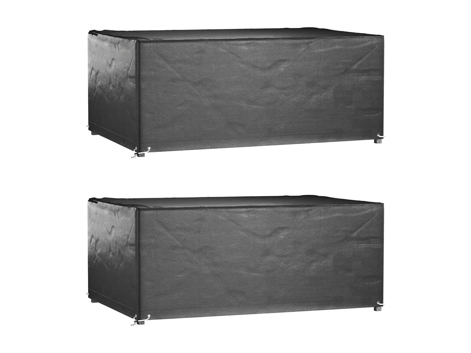 Housses salon de jardin2pcs 8?illets 180x122x75cm rectangulaire