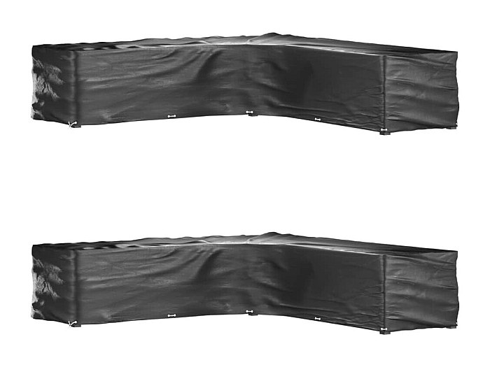 Copertura Impermeabile Per Mobili Da Giardino 220x120x74 Cm – Con Rivestimento In PVC 8000Pa, Cuciture Nastrate, Fibbie Antivento – Protegge Da Pioggia E Raggi UV