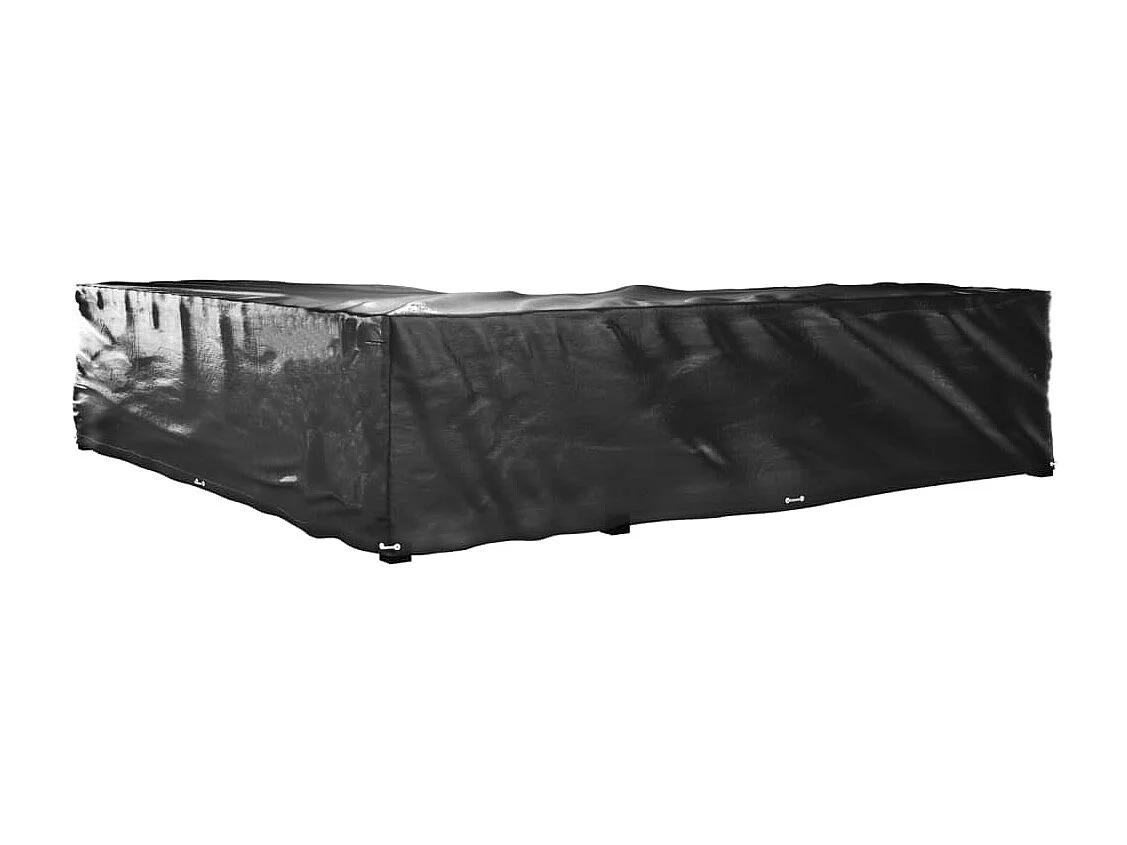 Housses de salon de jardin en forme de L 2 pcs 20 ?illets