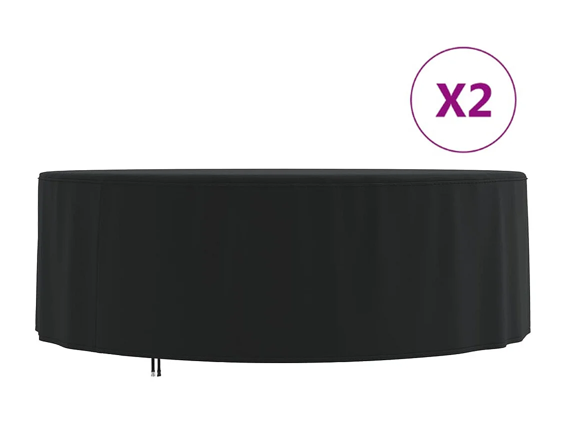 Gartenmöbel Abdeckungen 2 Stk.? 244 x 71 cm 420D Oxford-Gewebe