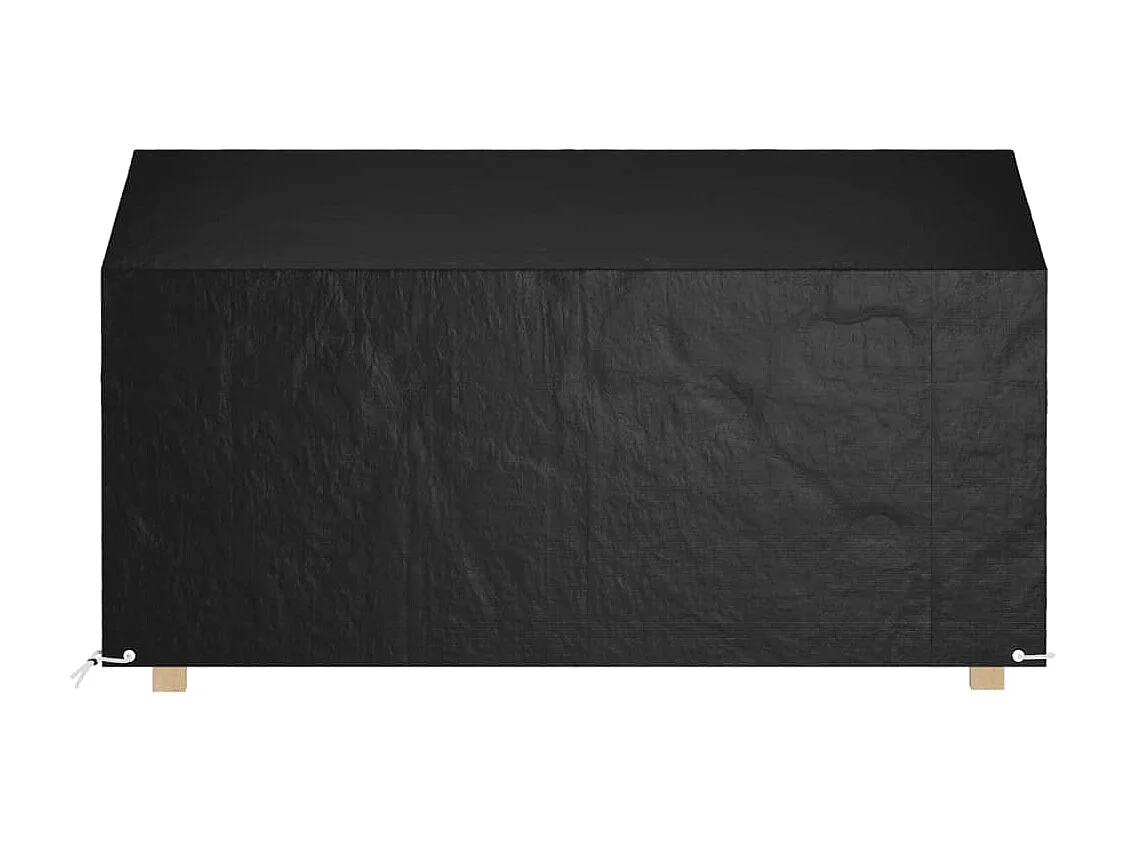 Housse de banc de jardin 12 ?illets 210x70x70/88cm polyéthylène