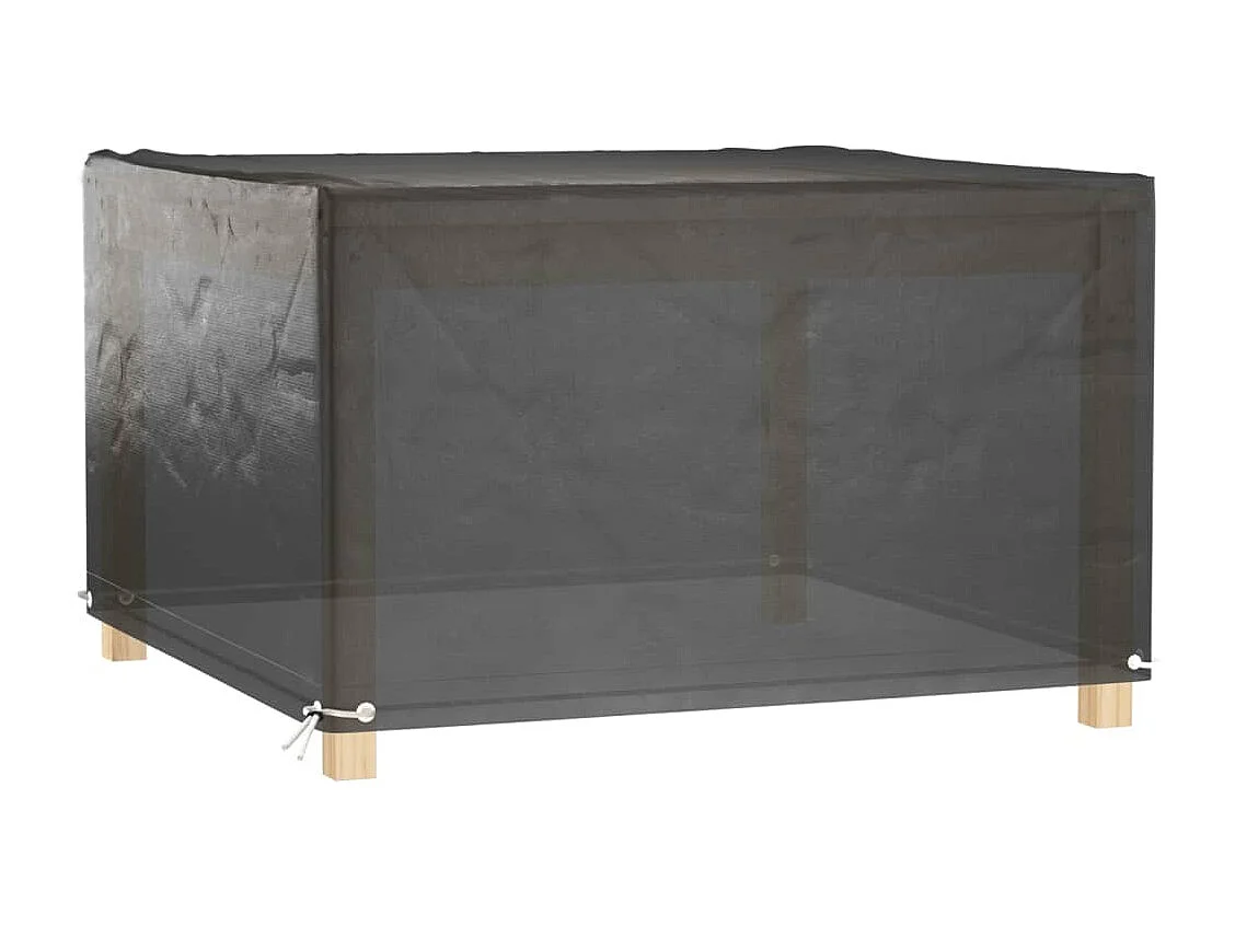 Housses de salon de jardin 2 pcs 8 ?illets 125x125x75 cm carré