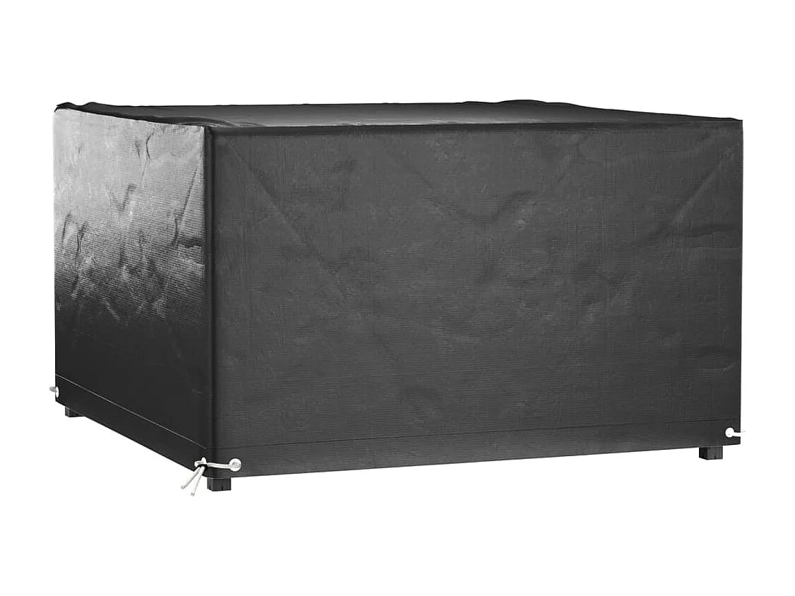 Housses de salon de jardin 2 pcs 8 ?illets 125x125x75 cm carré