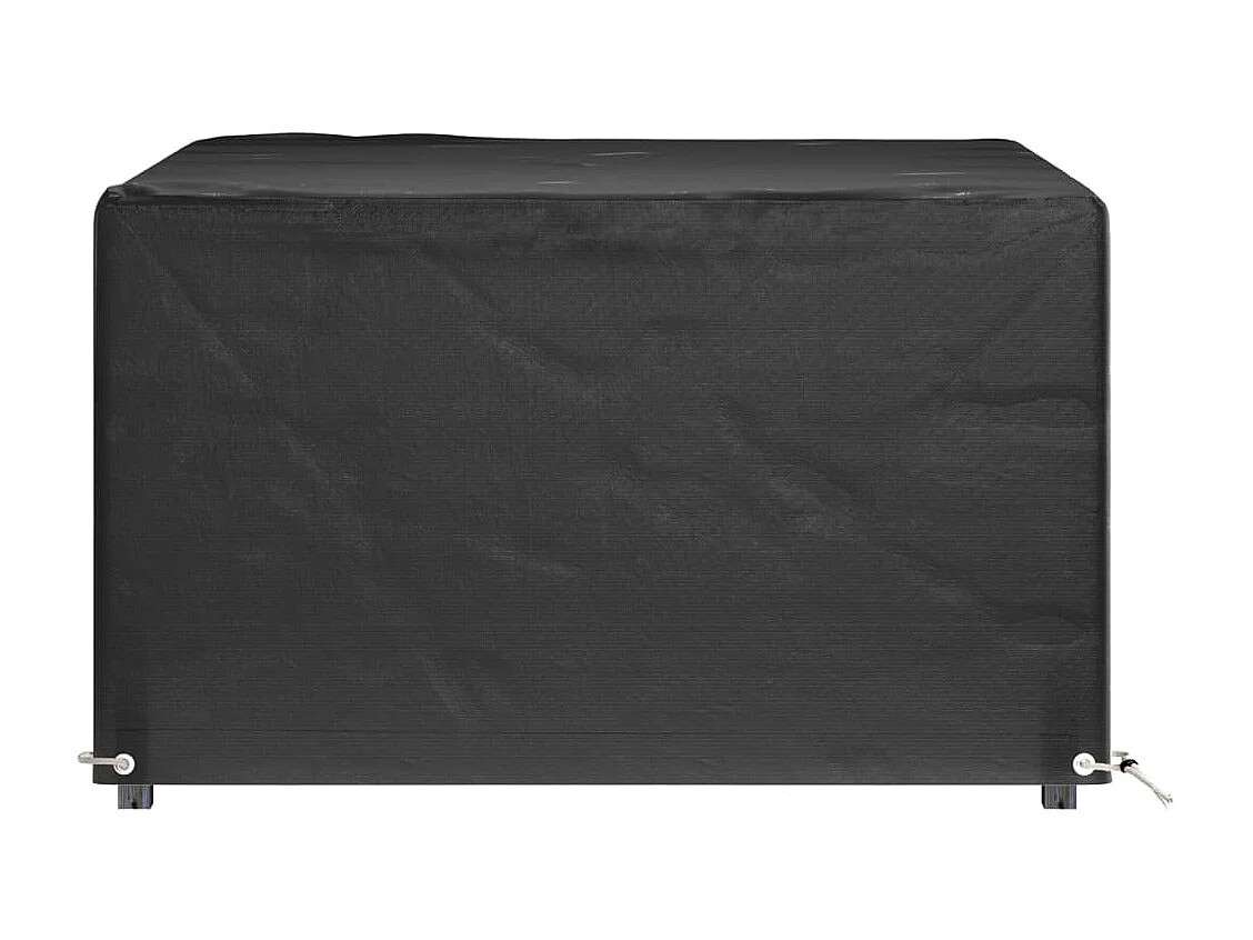Housses de salon de jardin 2 pcs 8 ?illets 125x125x75 cm carré