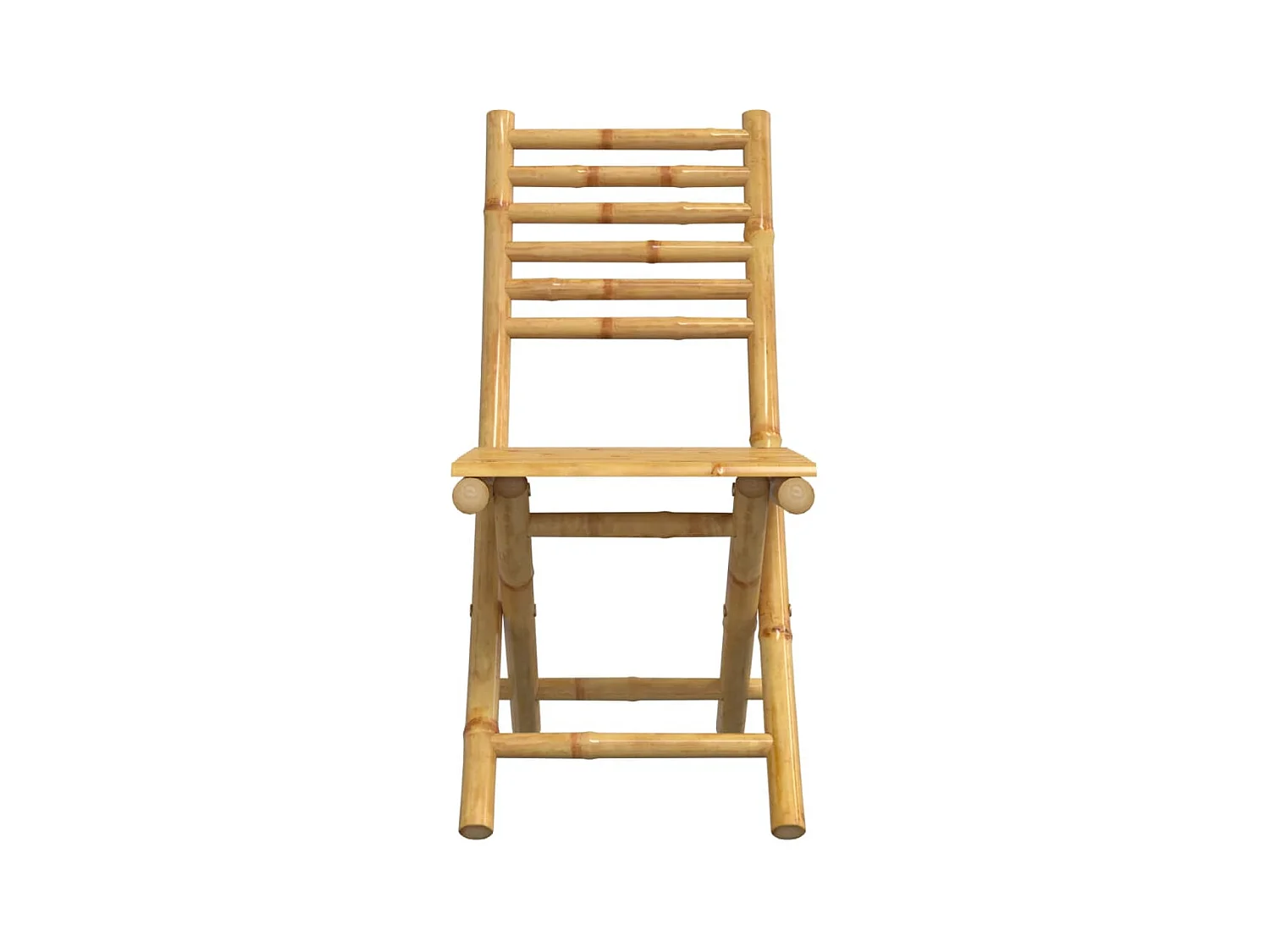 Chaises pliables de jardin lot de 2 43x54x88 cm bambou