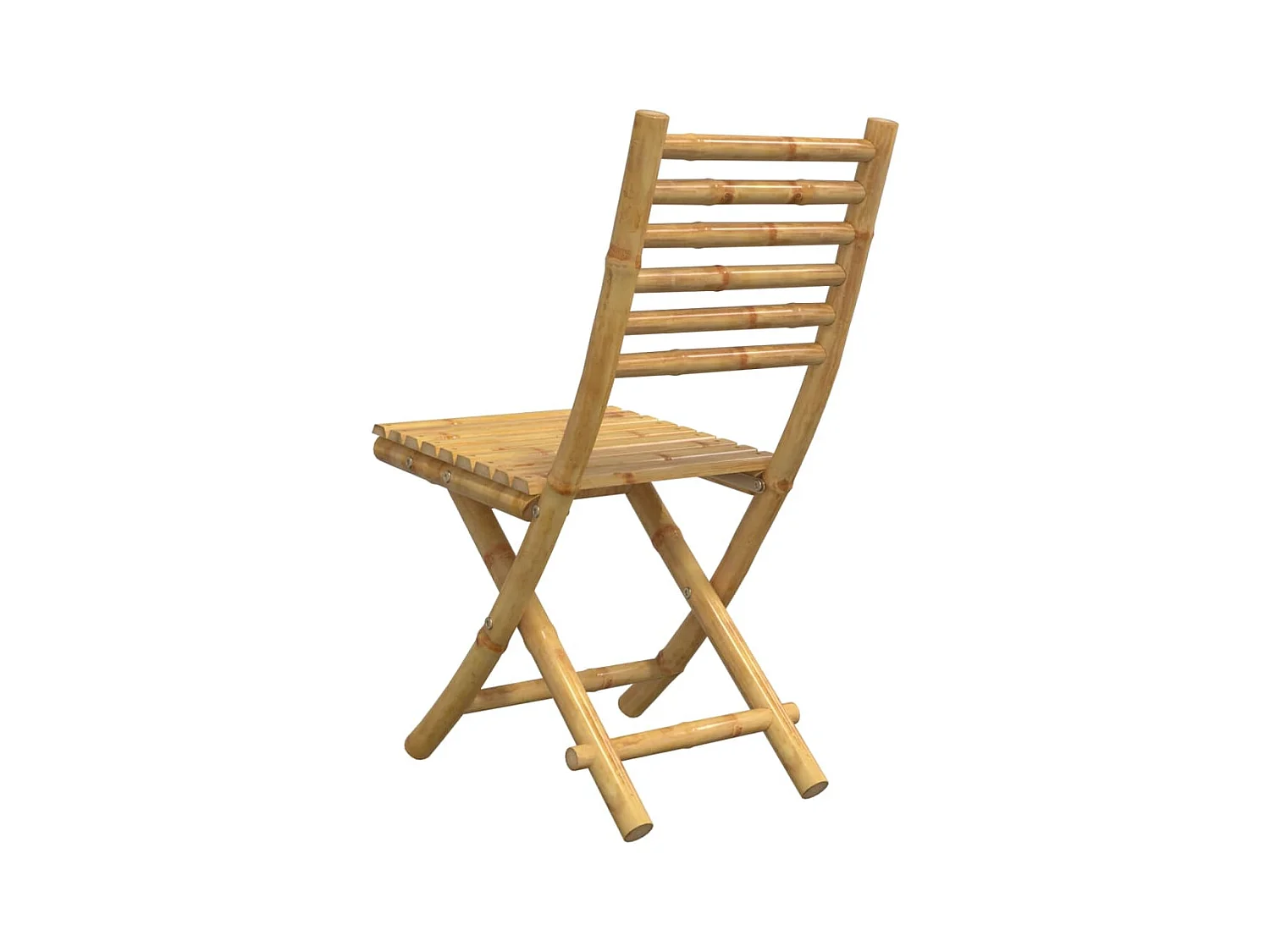 Chaises pliables de jardin lot de 2 43x54x88 cm bambou