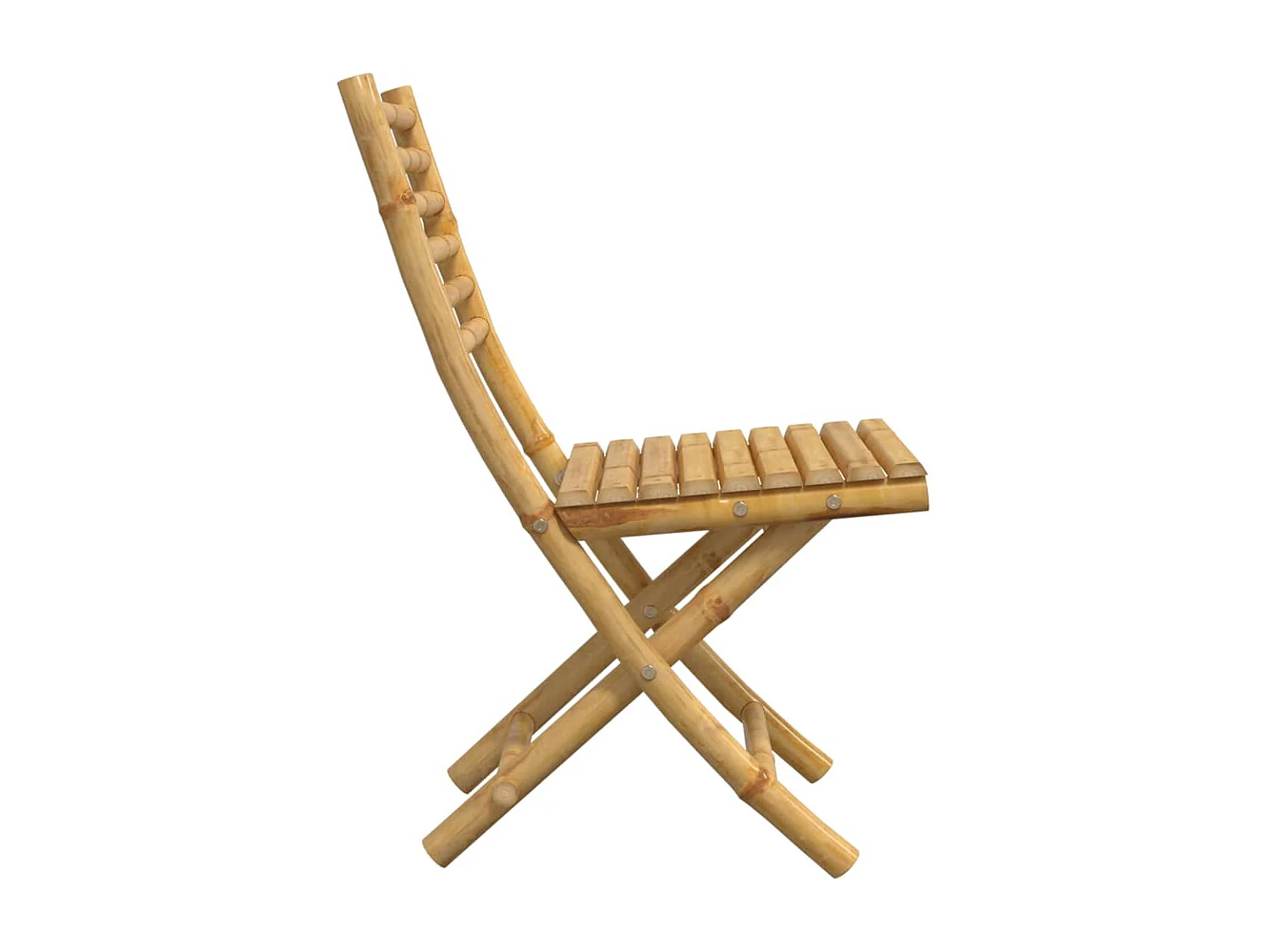 Chaises pliables de jardin lot de 2 43x54x88 cm bambou