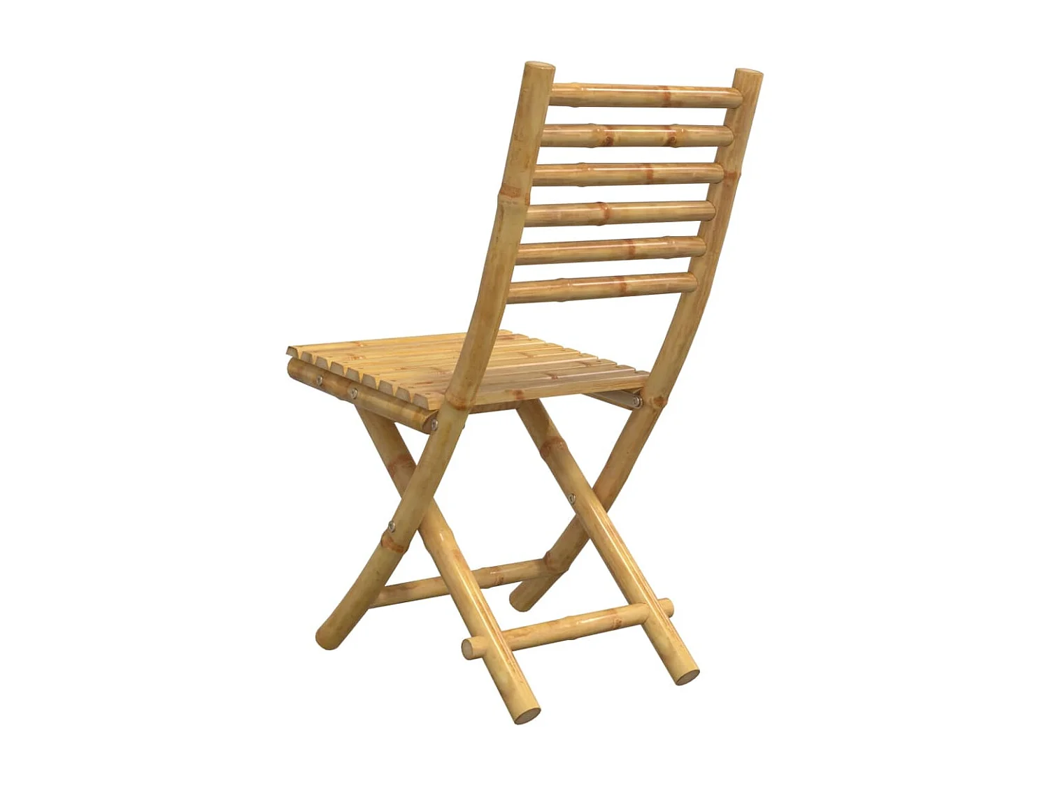 Chaises pliables de jardin lot de 2 43x54x88 cm bambou