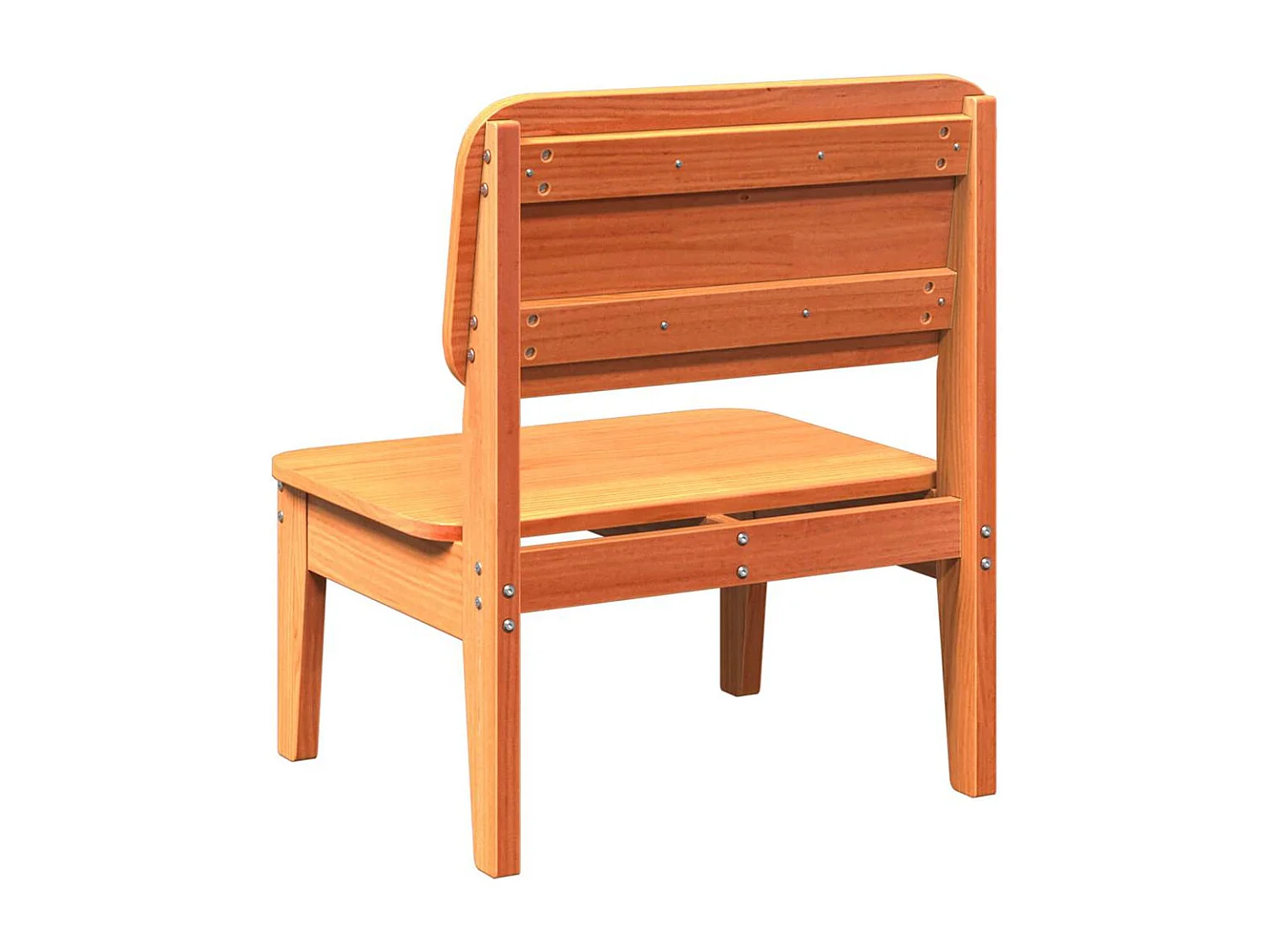 Chaises de jardin lot de 2 cire marron 60x52,5x72 cm