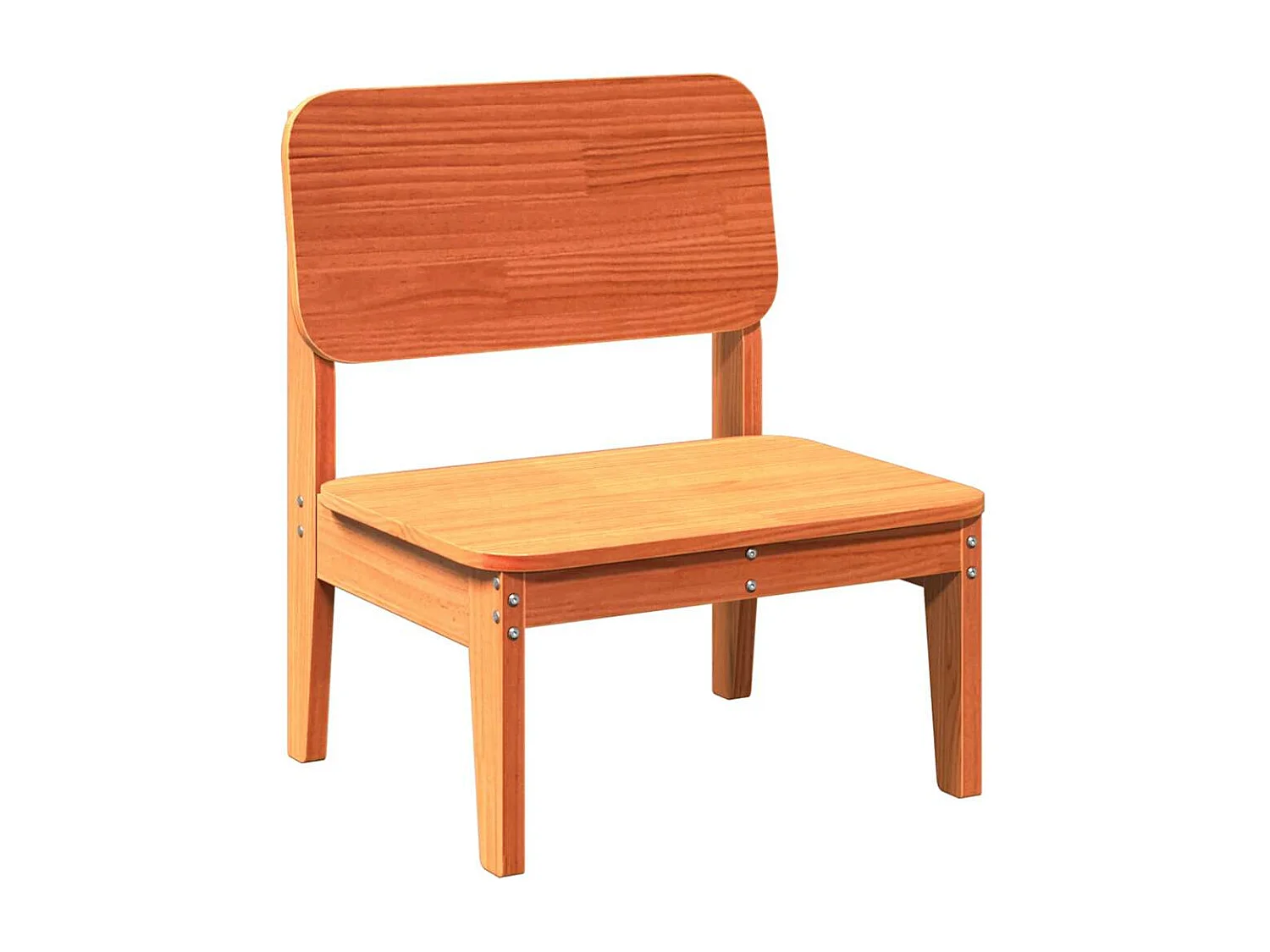 Set di 2 sedie da giardino cera marrone 60x52,5x72 cm