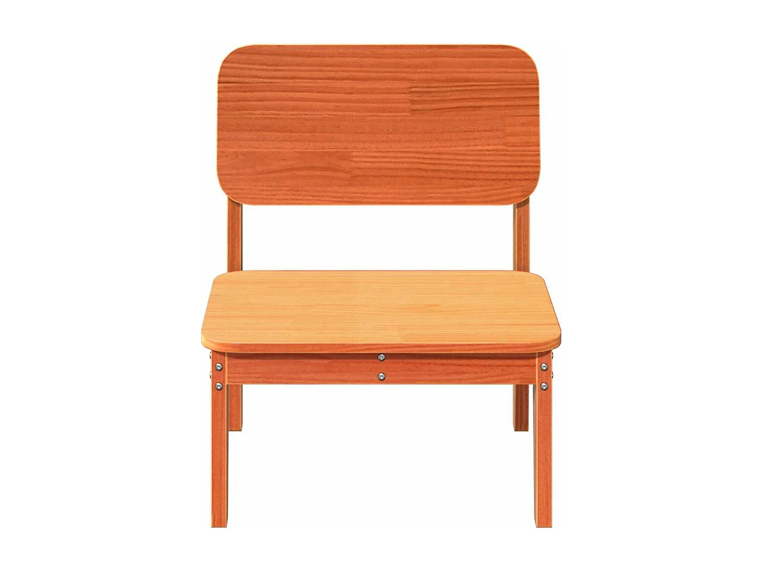 Set di 2 sedie da giardino cera marrone 60x52,5x72 cm